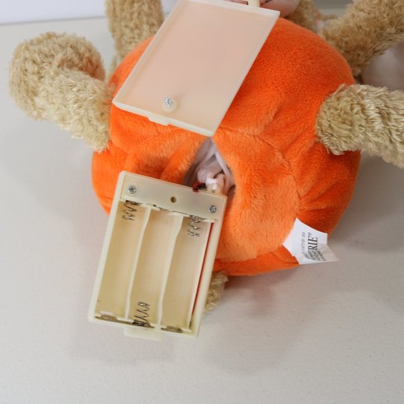 Pumpkin Puppy Dog Animated Plush Stuffed Animal Ghostly Sounds Halloween - Picture 11 of 15